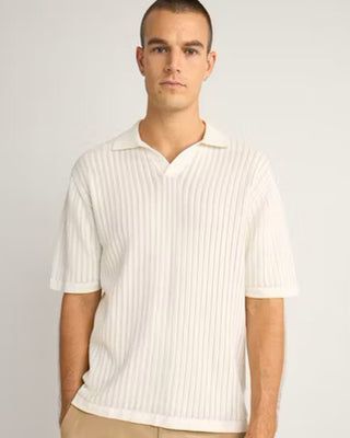 Rhythm Relaxed Knit Polo - Natural