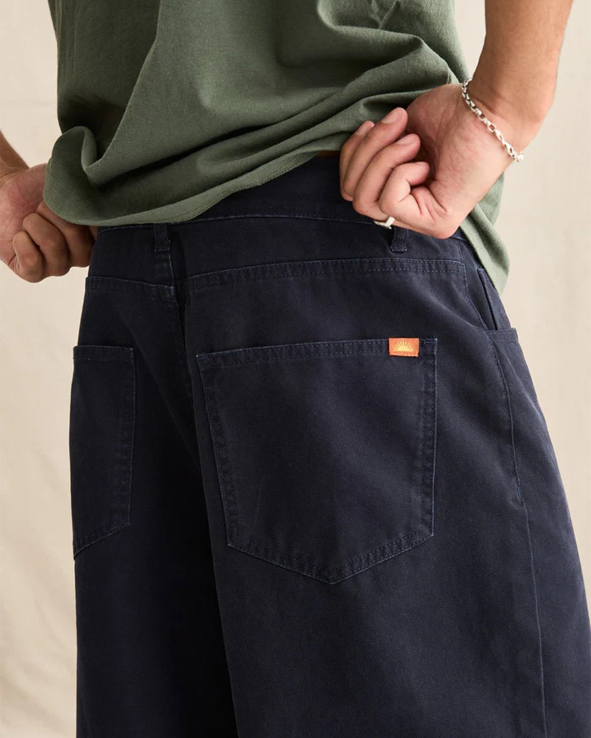 Rhythm Relaxed Wash Canvas Pant - Midnight