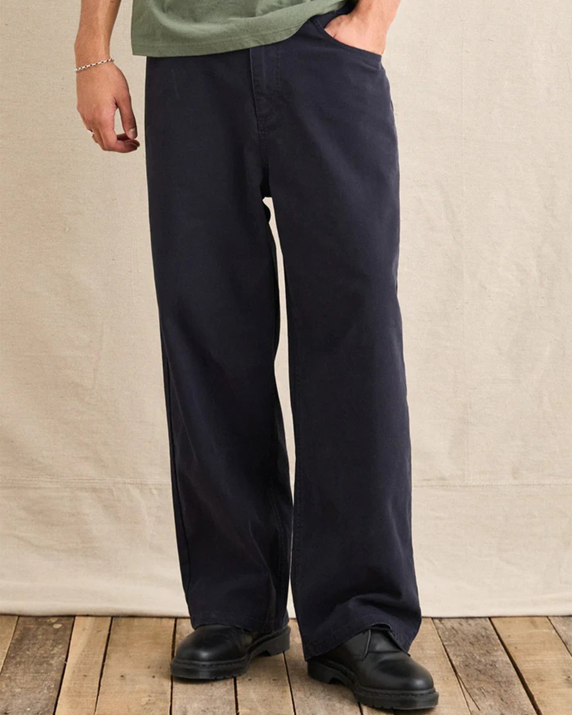 Rhythm Relaxed Wash Canvas Pant - Midnight