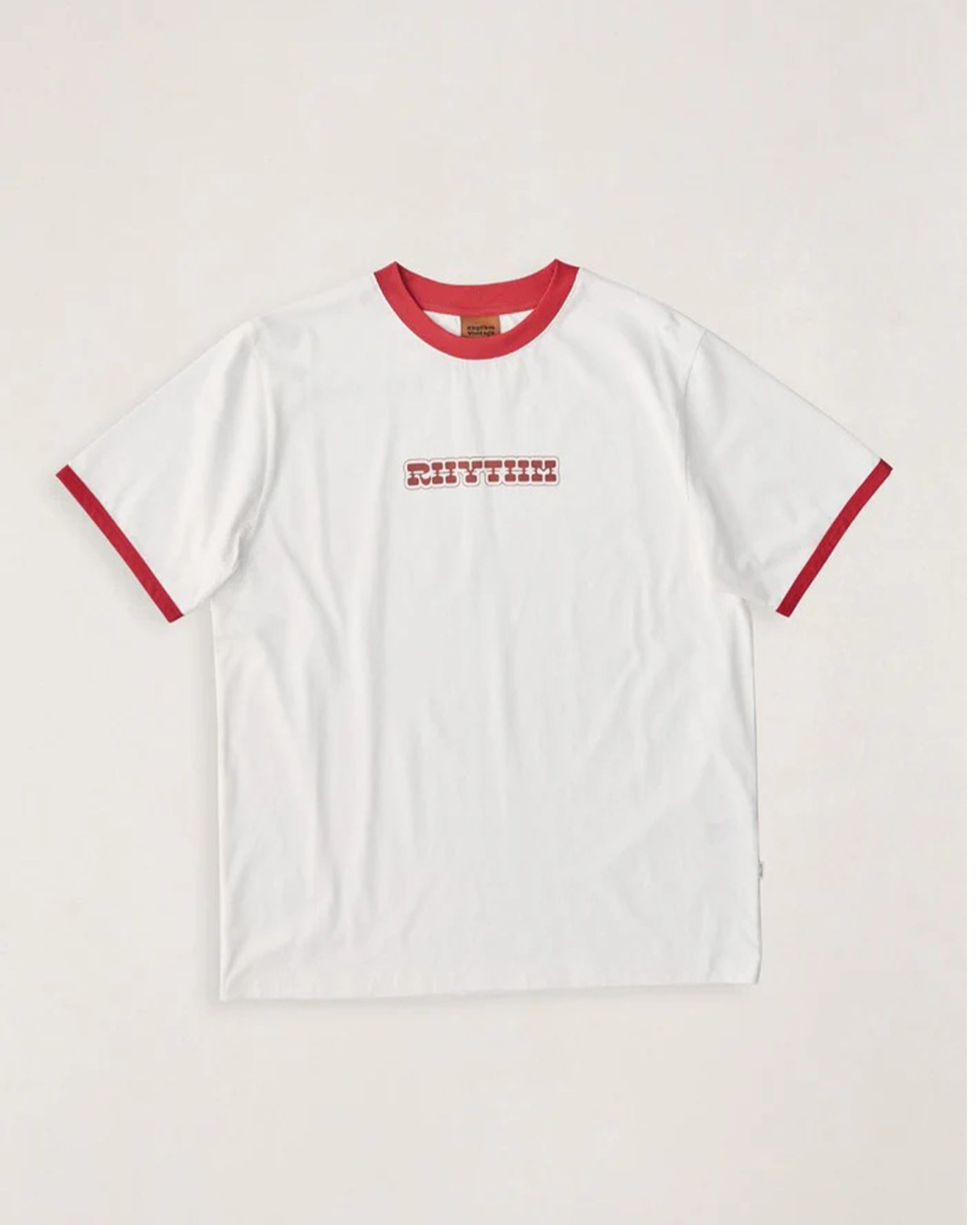 Rhythm Rosa Ringer Vintage Short Sleeve T-Shirt - White