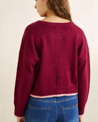 Rhythm Women's Sandy Crop Cardigan - Plum