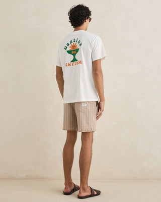 Rhythm Men's Seersucker Stripe Jam Short - Cedar