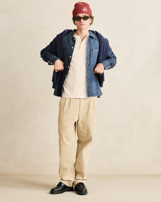 Rhythm Serge Denim Overshirt - Washed Indigo