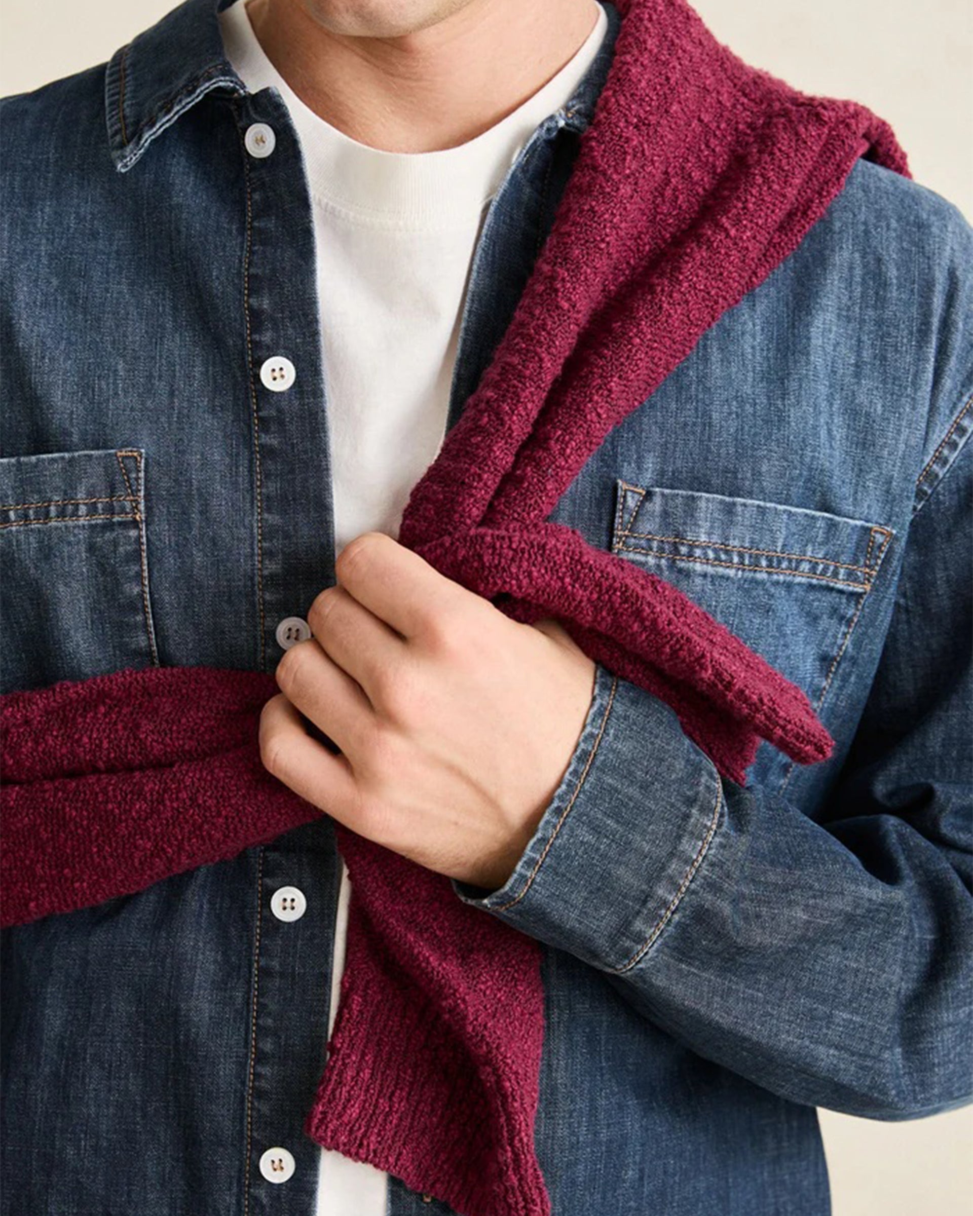 Rhythm Serge Denim Overshirt - Washed Indigo