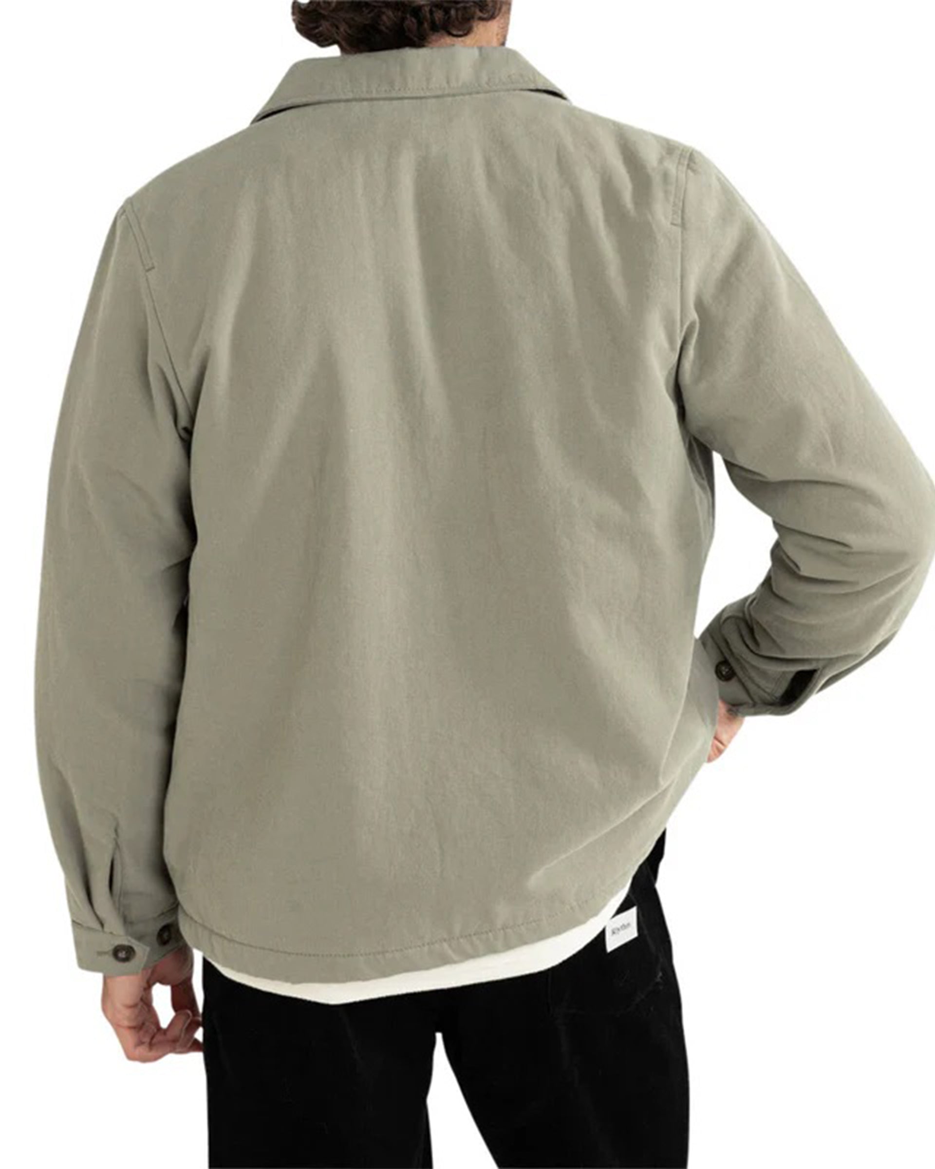 Rhythm Sherpa Lined Work Shirt - Sage