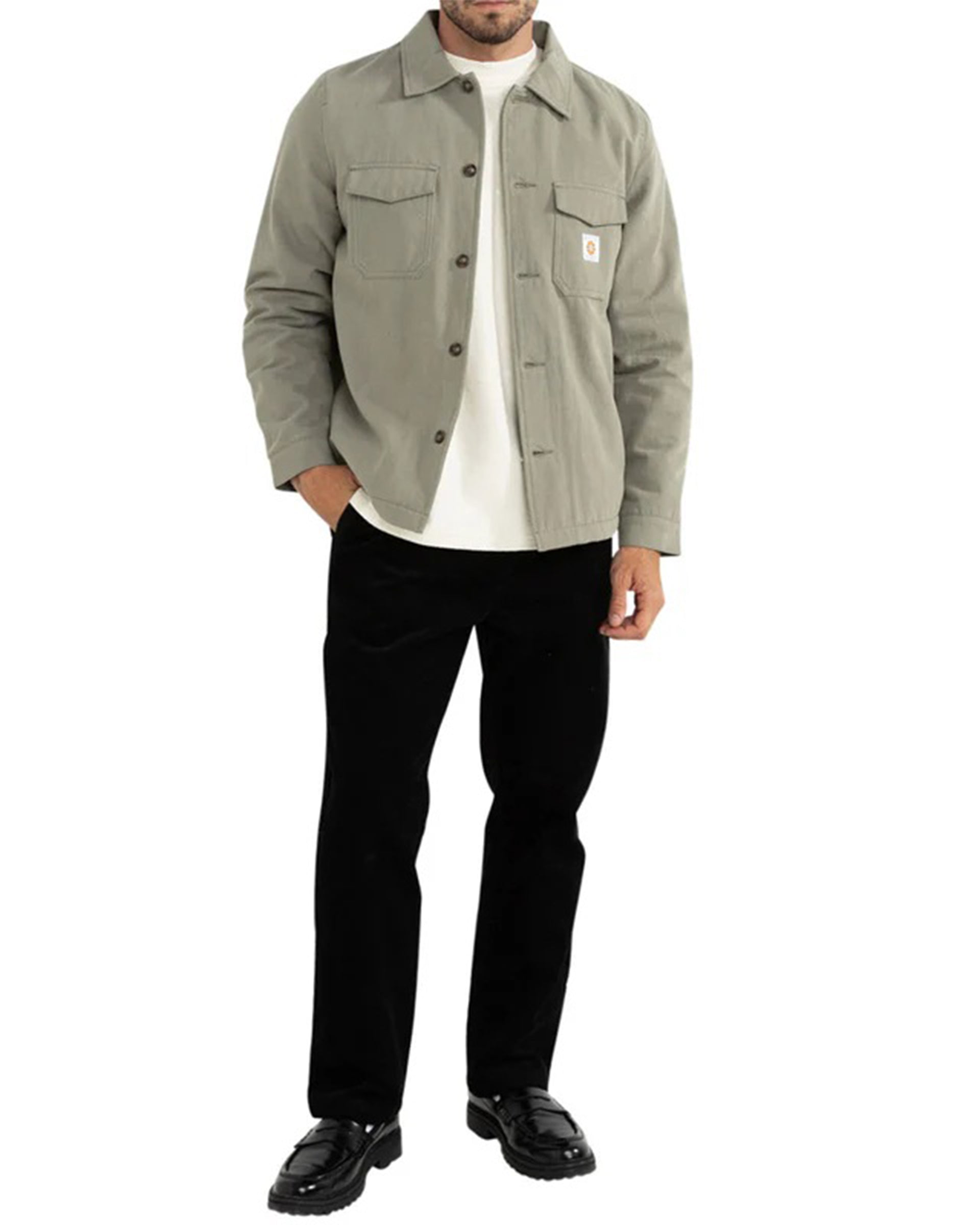Rhythm Sherpa Lined Work Shirt - Sage