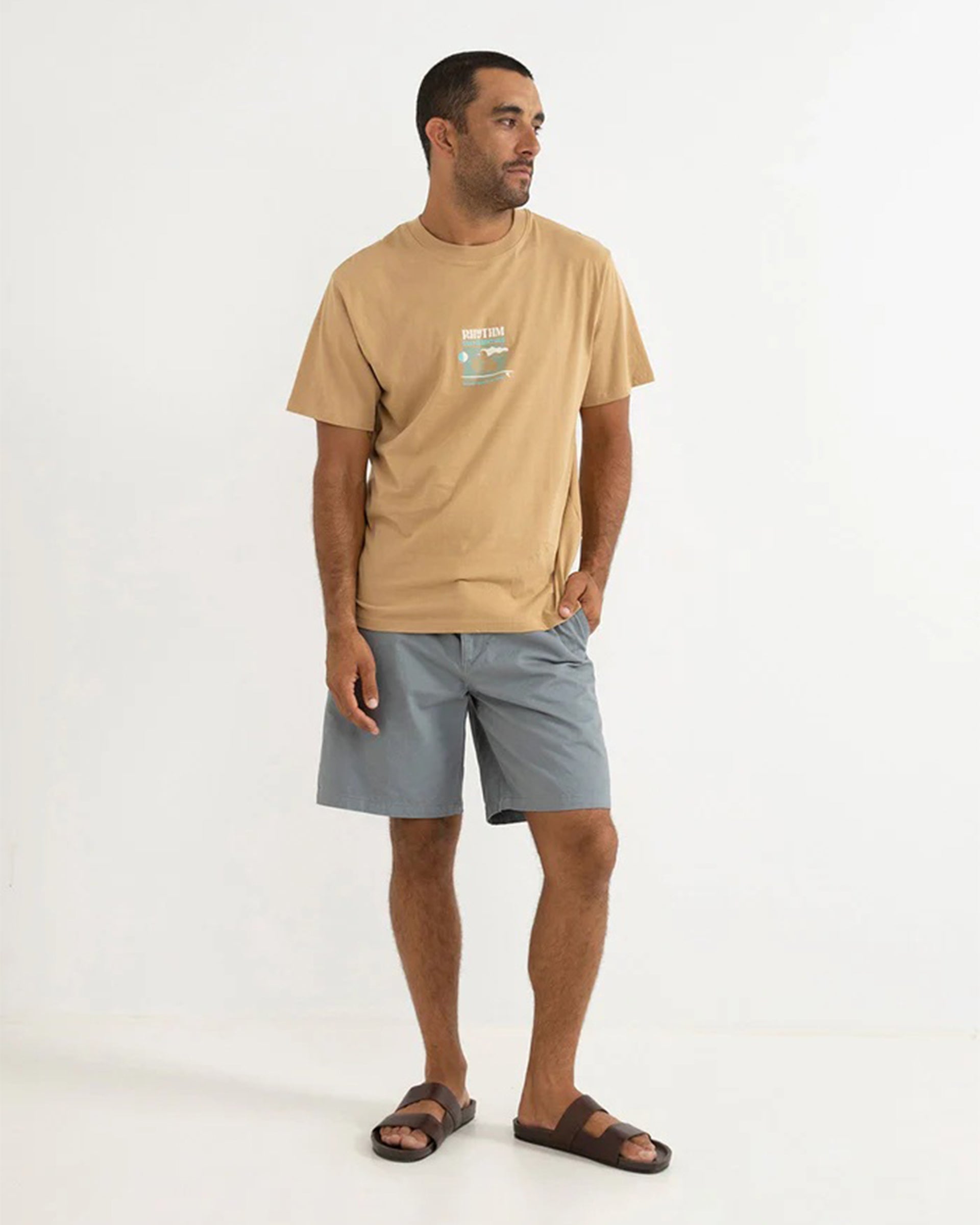 Rhythm Slide S/S T-Shirt - Clay