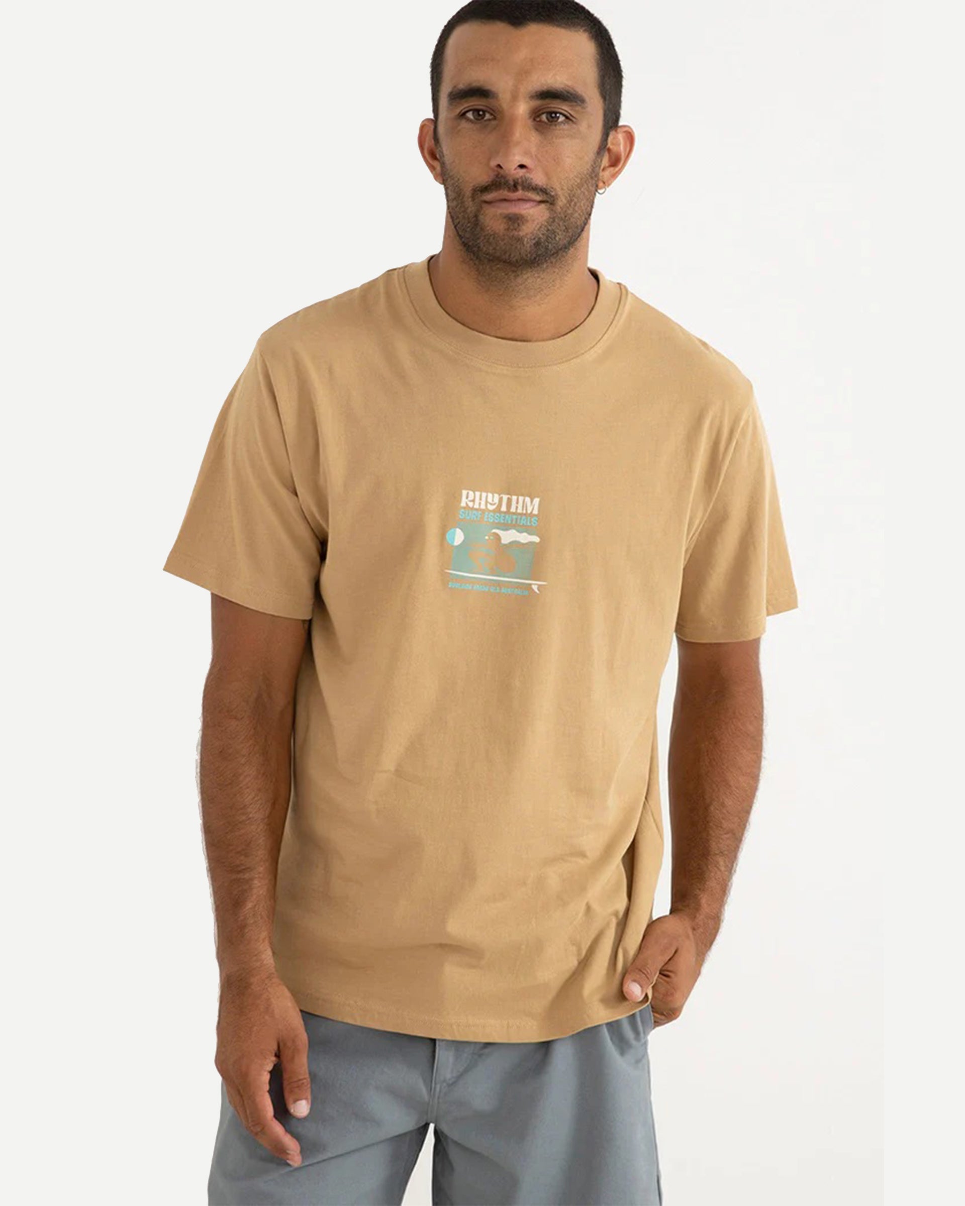 Rhythm Slide S/S T-Shirt - Clay