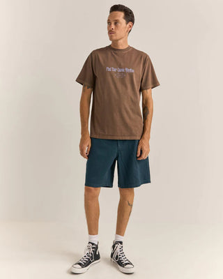 Rhythm Star Vintage Short Sleeve T-Shirt - Brown