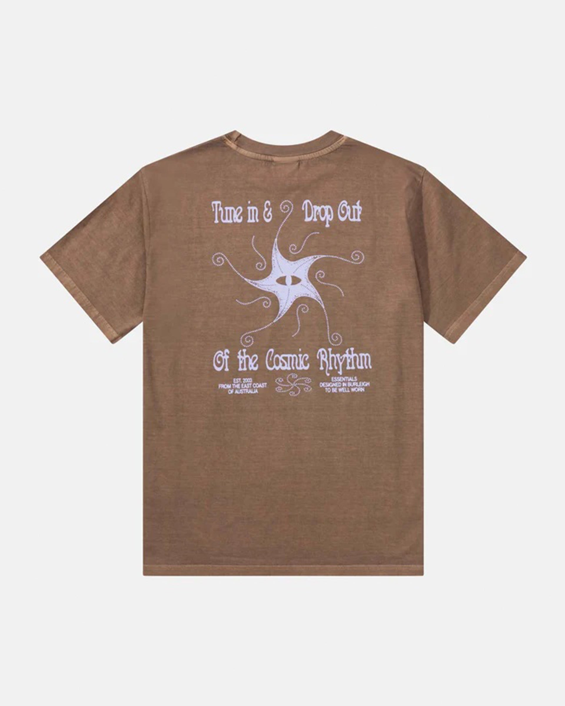 Rhythm Star Vintage Short Sleeve T-Shirt - Brown