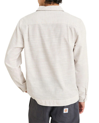 Striped Linen L/S Shirt - Natural