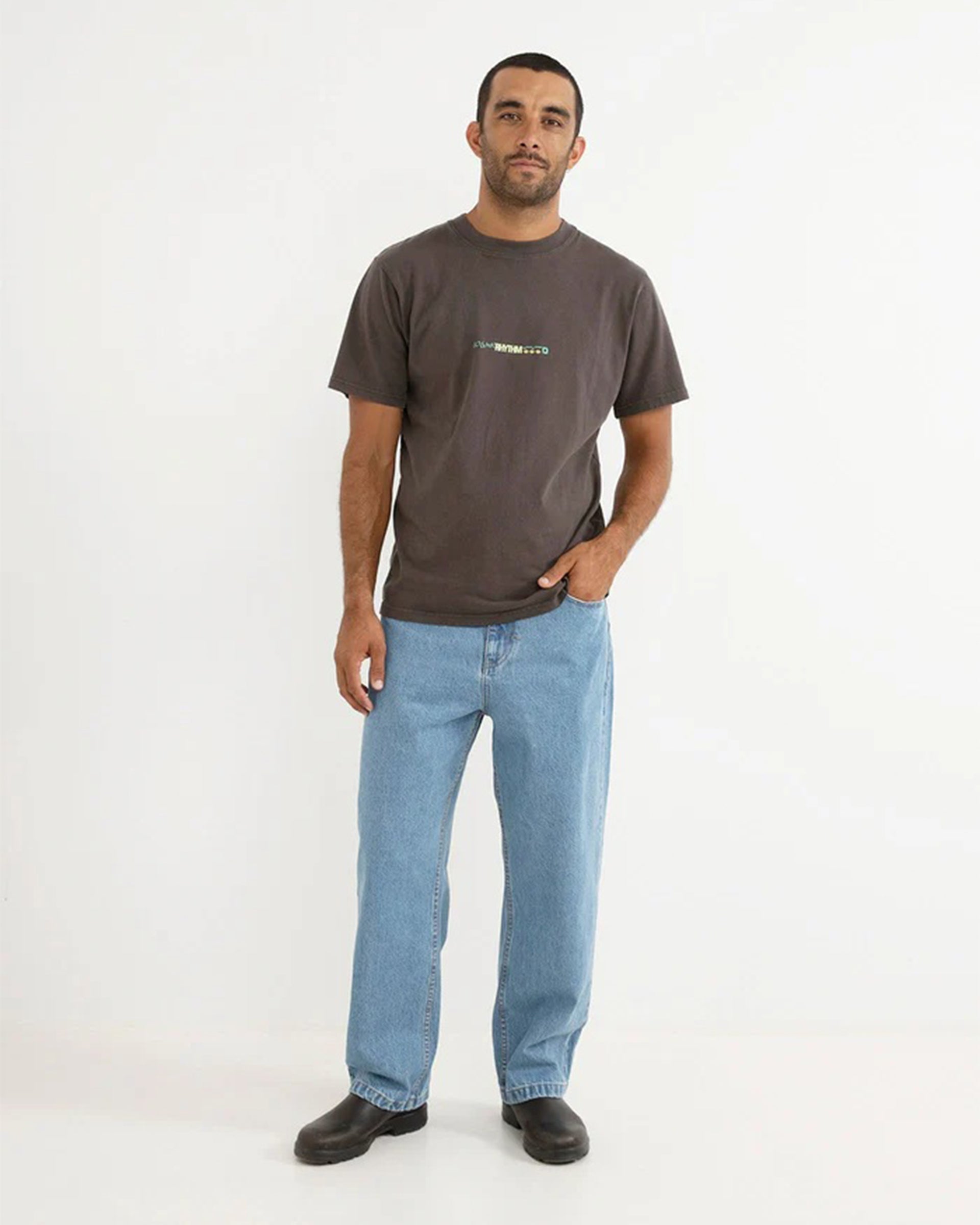 Rhythm Subterrean Vintage Short Sleeve T-Shirt - Vintage Black