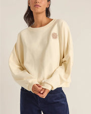 Rhythm Women's Sun Bleached Slouch Fleece - Cream