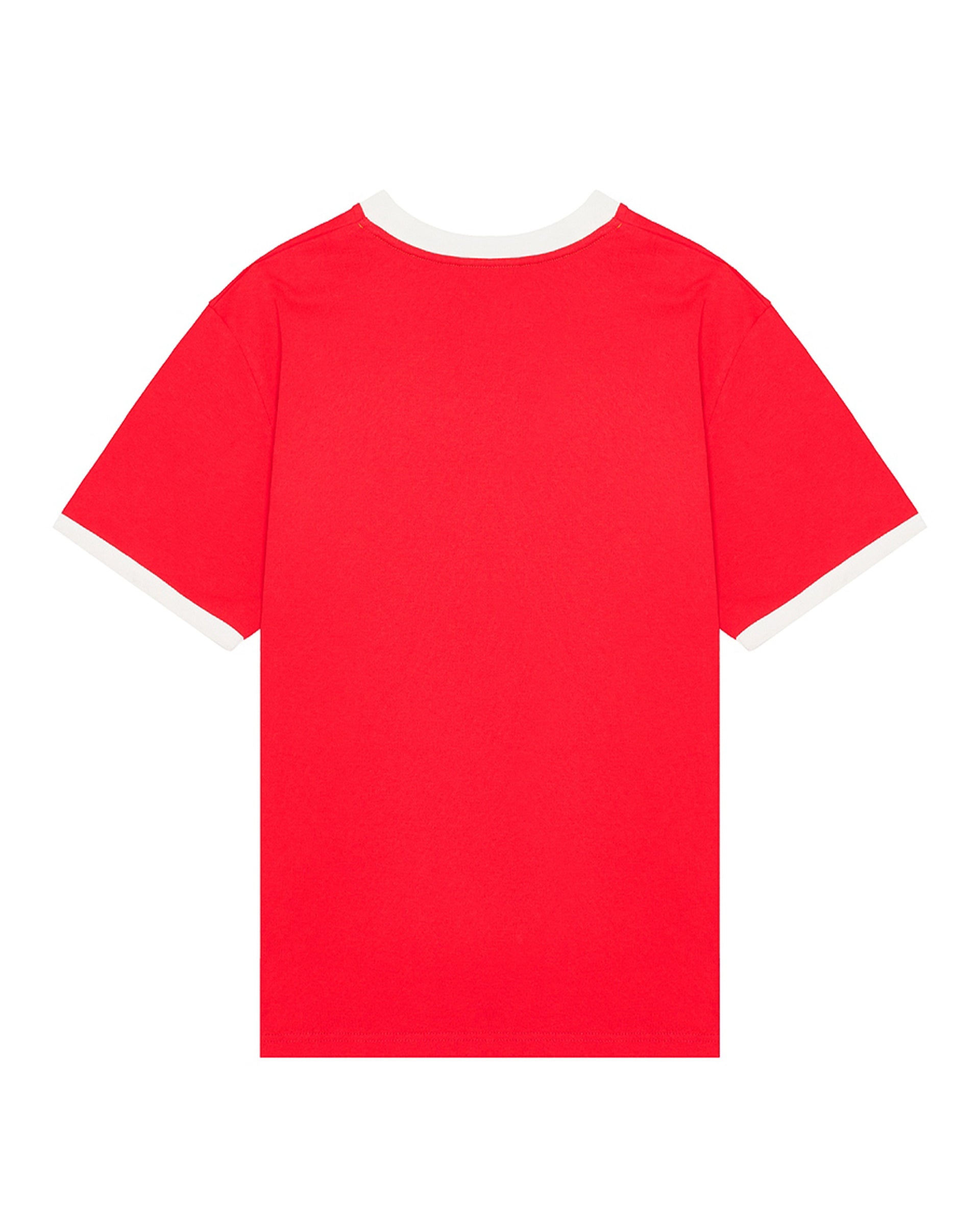 Rhythm Sun Dome Ringer Vintage Short Sleeve T-Shirt - Red