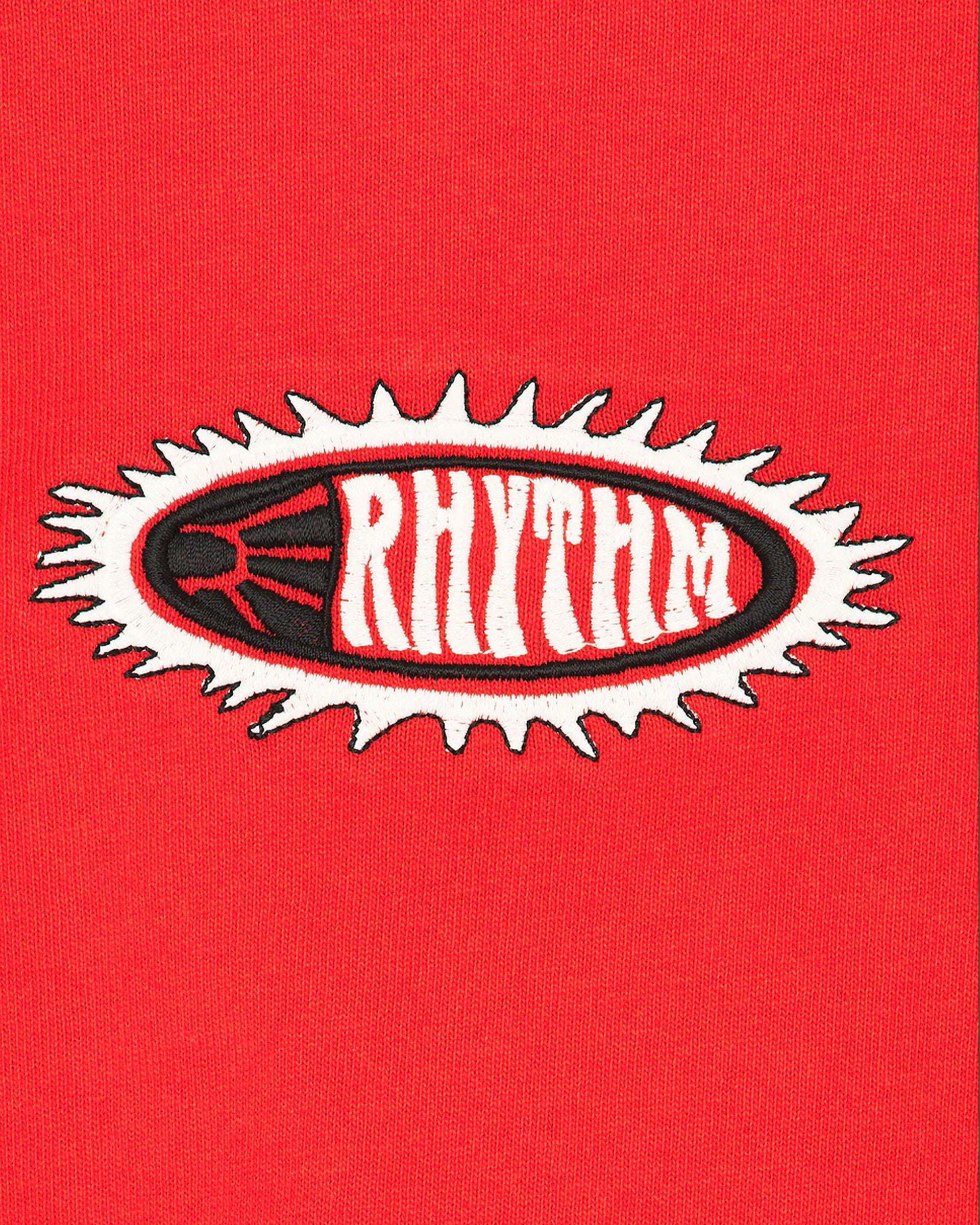 Rhythm Sun Dome Ringer Vintage Short Sleeve T-Shirt - Red