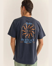 Rhythm Sun Vintage Short Sleeve T-Shirt - Vintage Navy