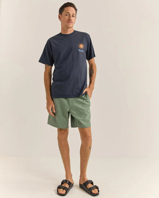 Rhythm Sun Vintage Short Sleeve T-Shirt - Vintage Navy