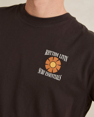 Rhythm Surf Essentials Short Sleeve T-Shirt - Black