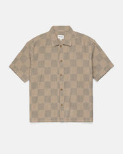Rhythm Tanner Check Short Sleeve Shirt - Tobacco