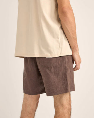 Rhythm Textured Linen Jam Shorts - Silt