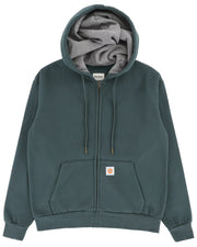 Rhythm Thermal Fleece Zip Hoodie - Dark Pine