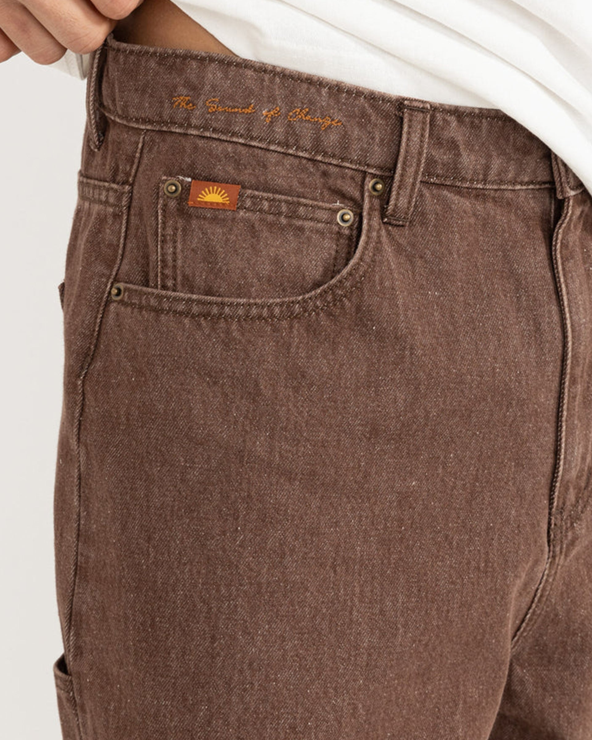Rhythm Toby Denim Short - Washed Brown