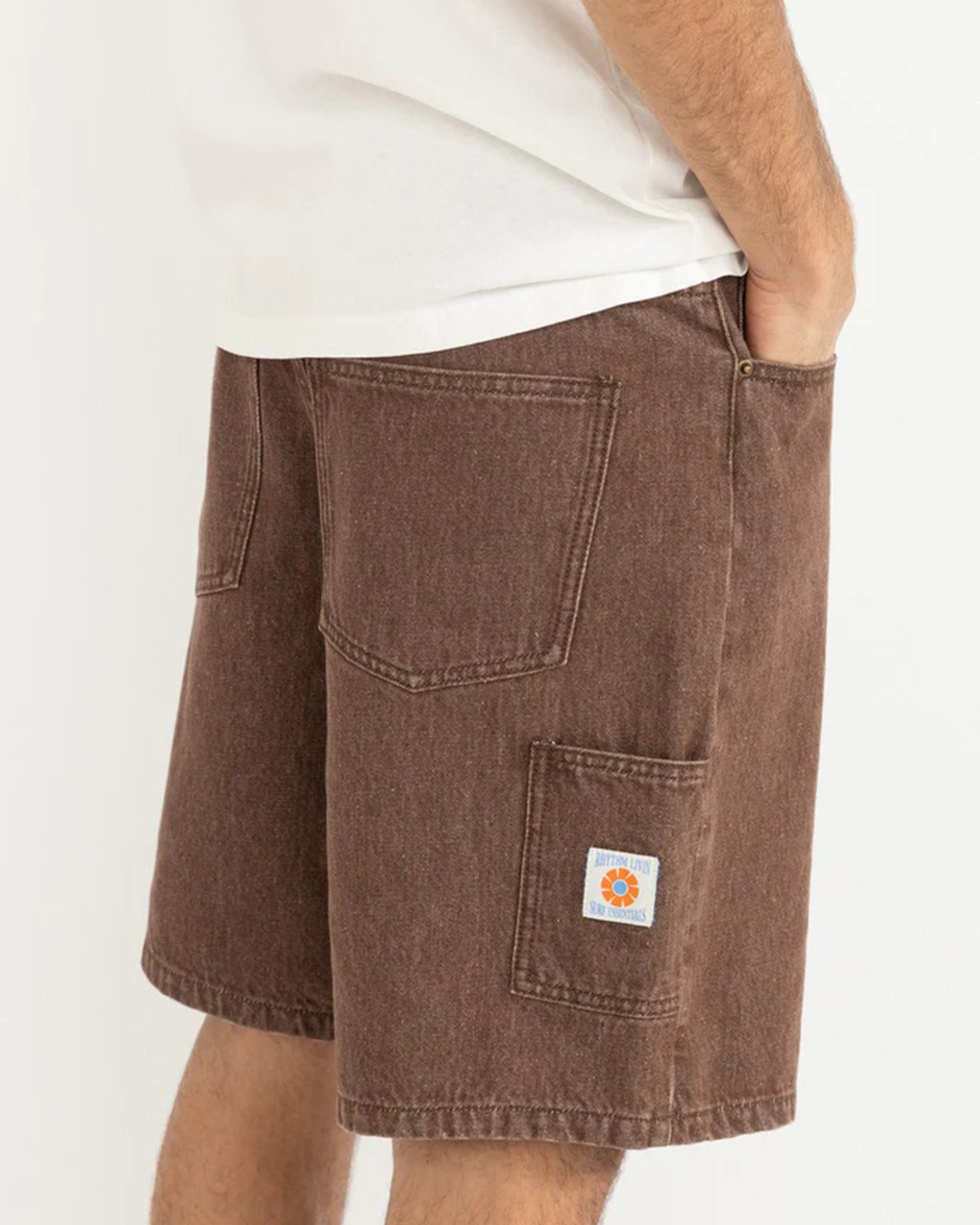 Rhythm Toby Denim Short - Washed Brown