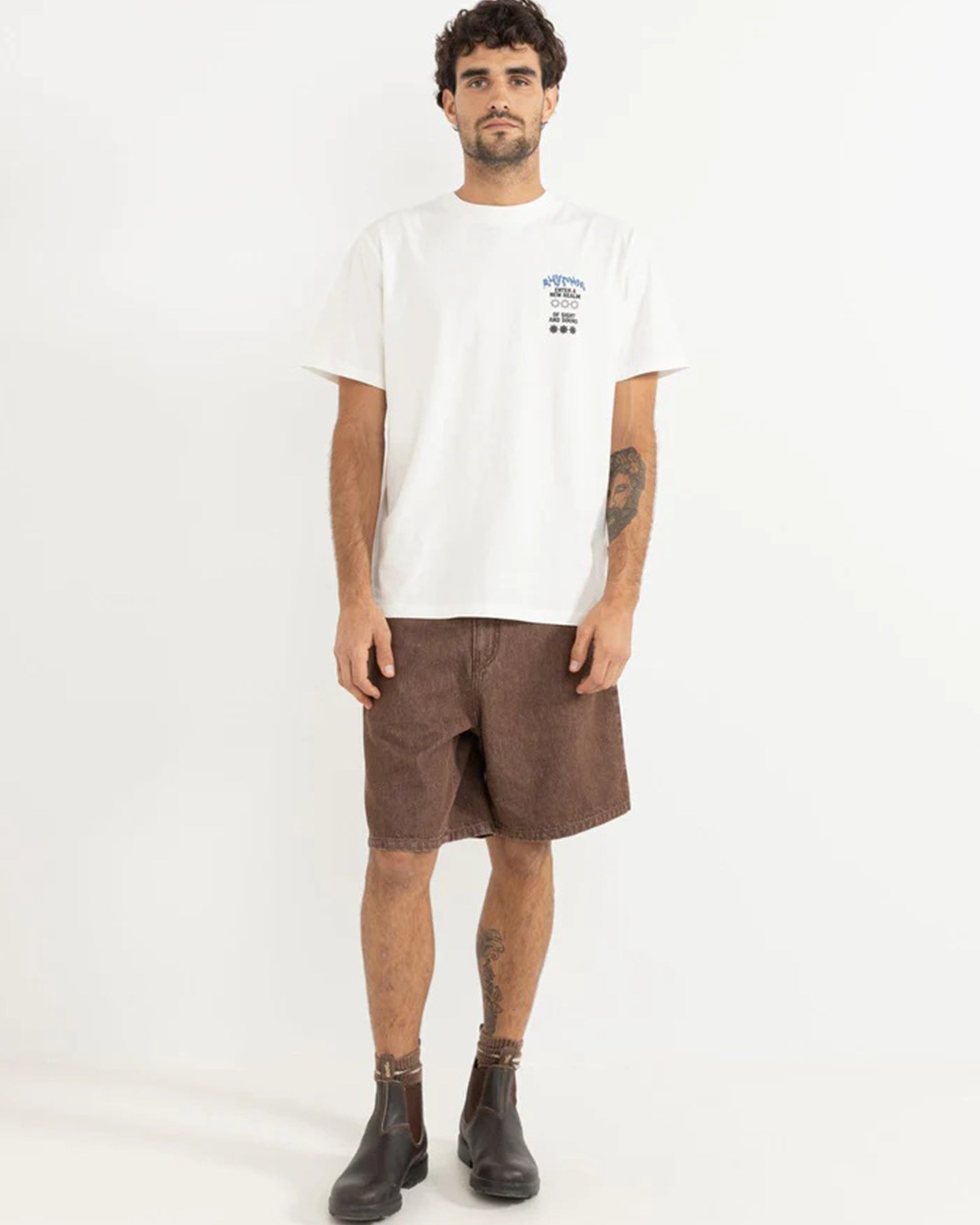 Rhythm Toby Denim Short - Washed Brown