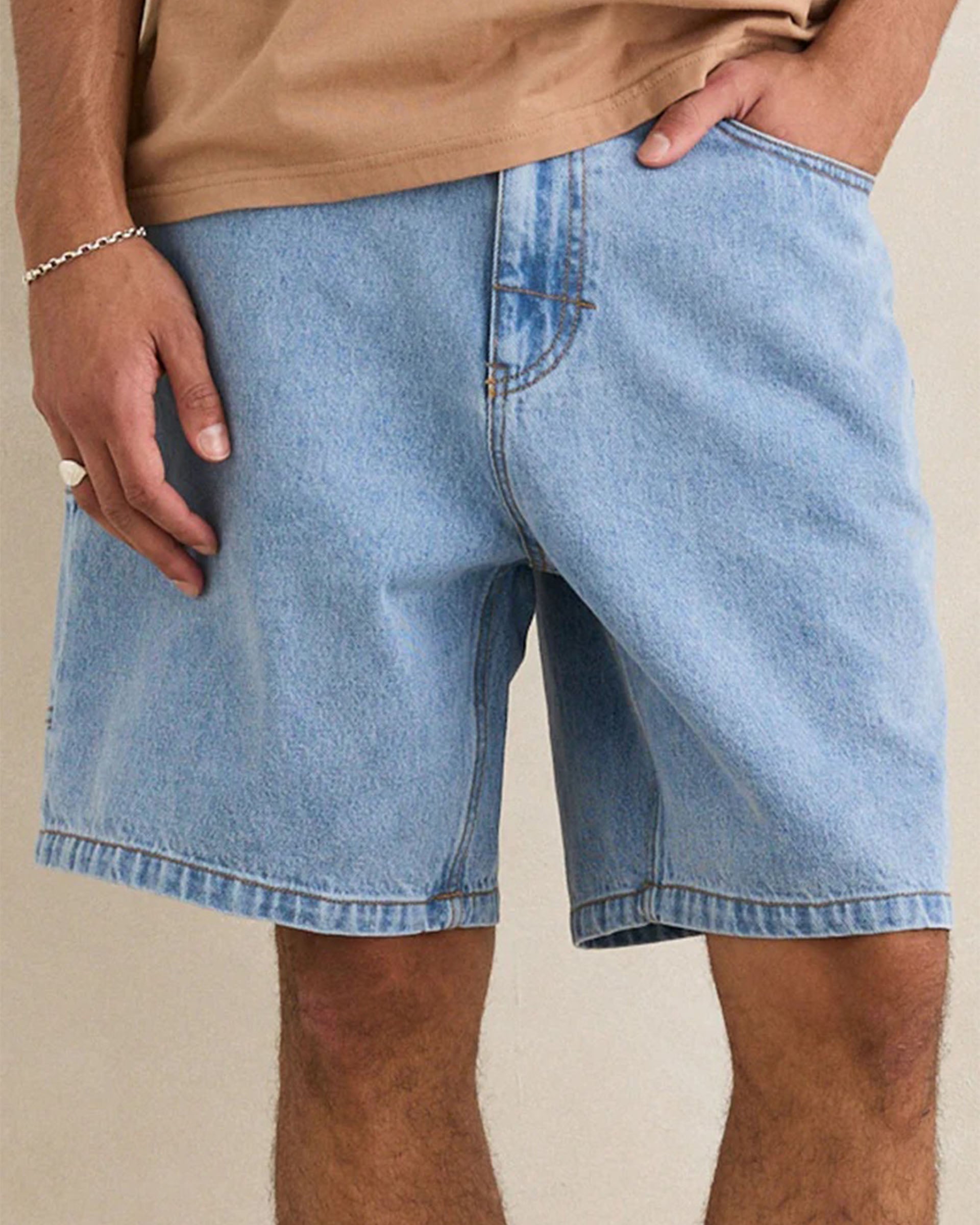 Rhythm Toby Denim Short - Stone Wash