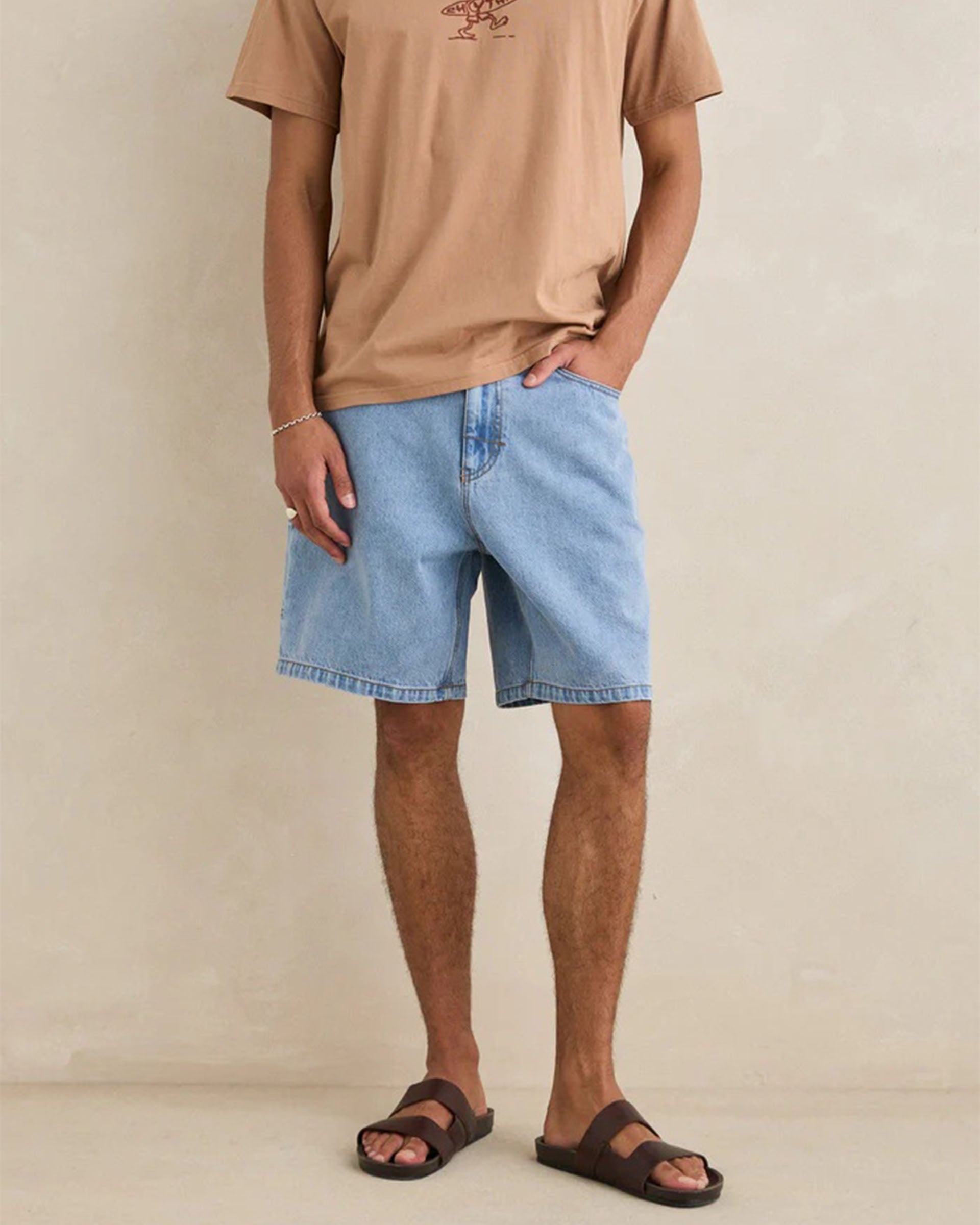 Rhythm Toby Denim Short - Stone Wash