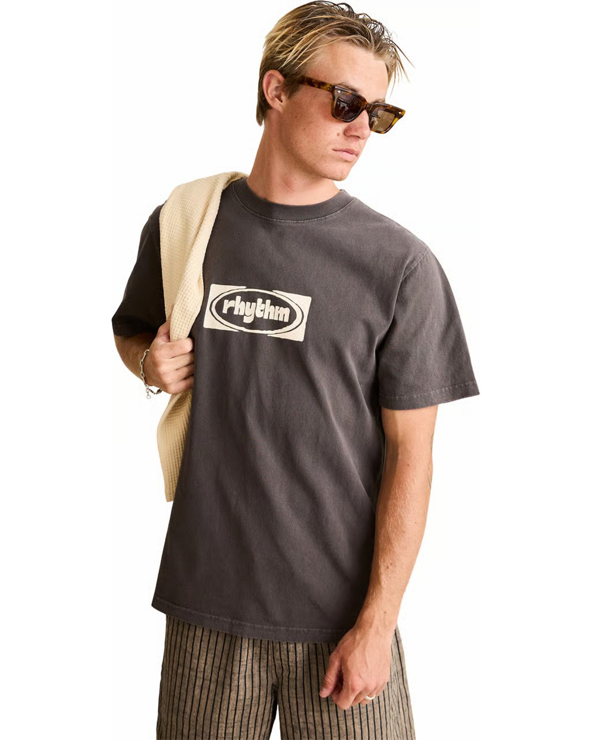Rhythm Towner Vintage Short Sleeve T-Shirt - Black