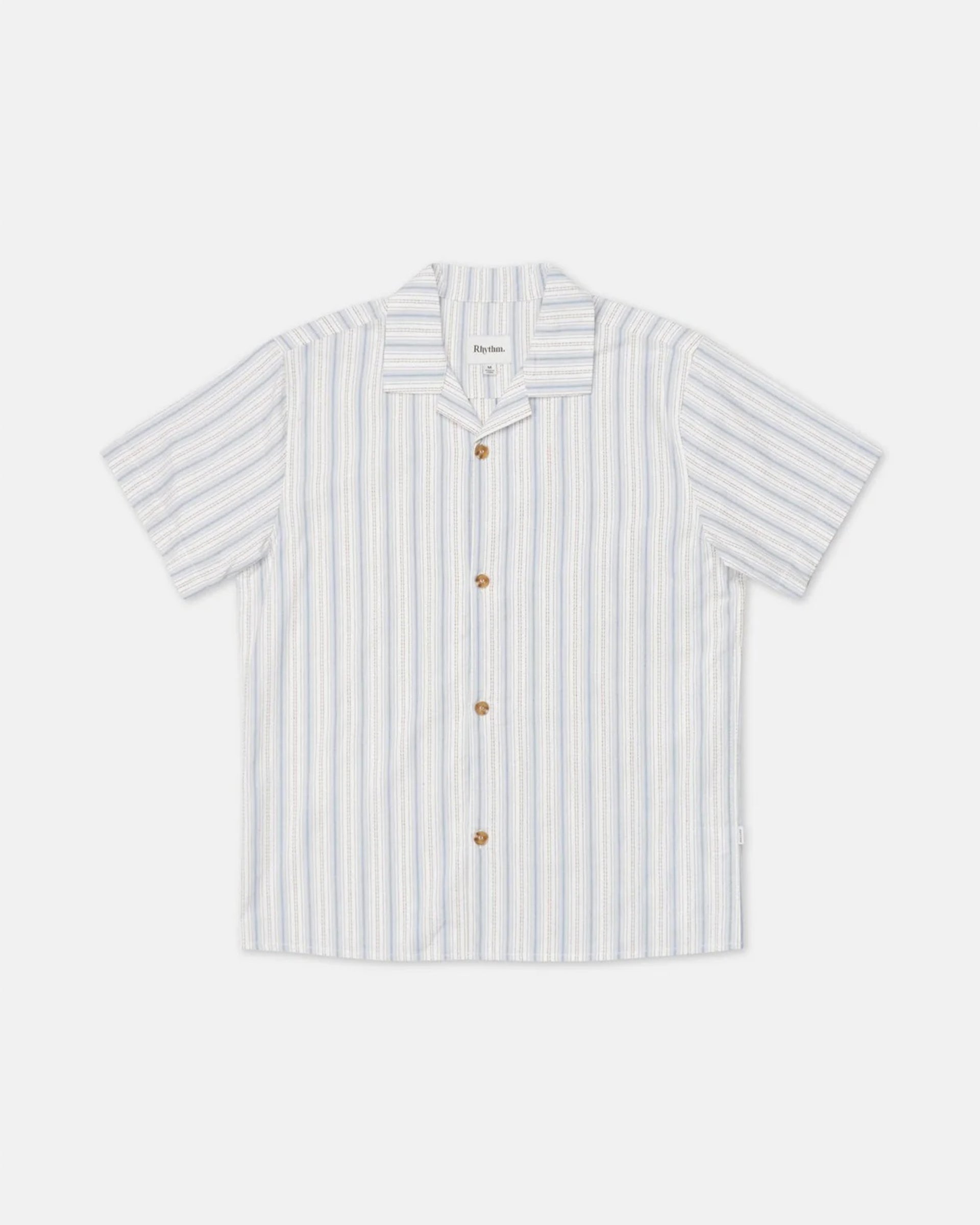 Vacation Stripe S/S Shirt - Natural