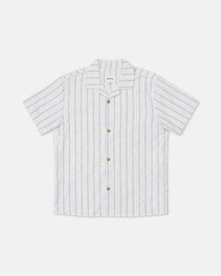 Vacation Stripe S/S Shirt - Natural