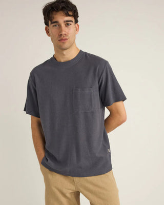 Rhythm Vintage Terry Short Sleeve T-Shirt - Vintage Navy