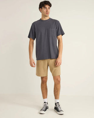 Rhythm Vintage Terry Short Sleeve T-Shirt - Vintage Navy