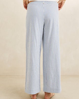 Rhythm Women's Vista Stripe Beach Pant - Blue