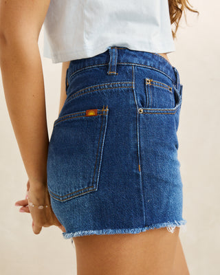 Rhythm Women's Wanderer Denim Shorts - Dark Blue