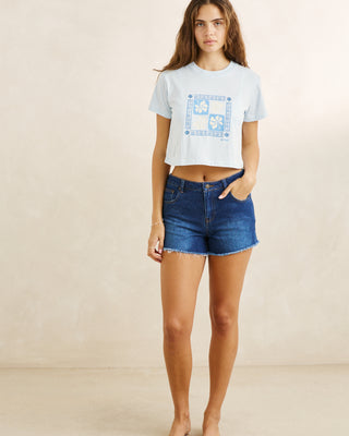 Rhythm Women's Wanderer Denim Shorts - Dark Blue