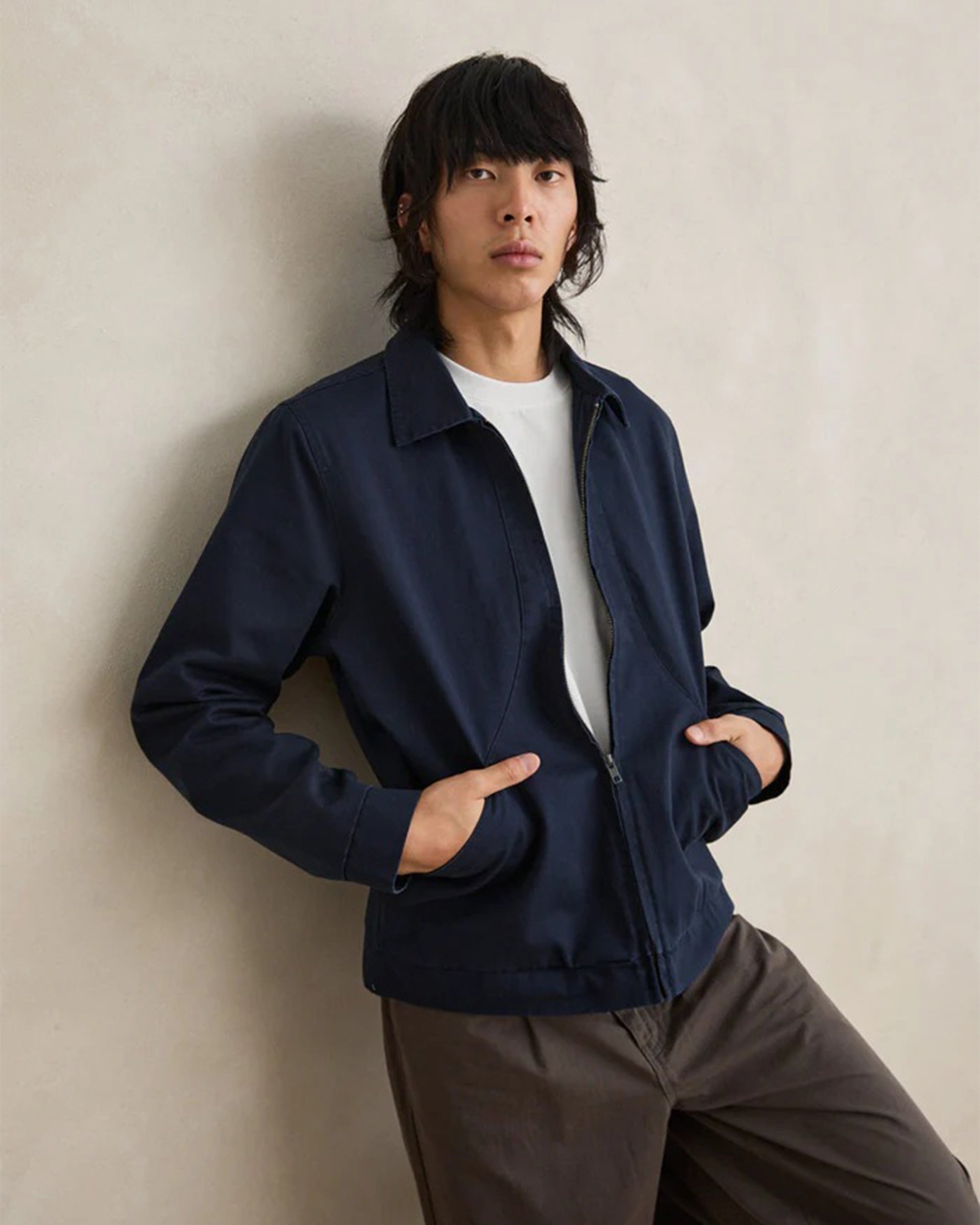 Warped Twill Jacket - Midnight Navy – Jack's Surfboards