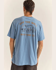 Rhythm Worn Path Short Sleeve T-Shirt - Sea Blue