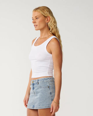 Rip Curl Women's Aggie Hipster Mini Skirt - Vintage Blue