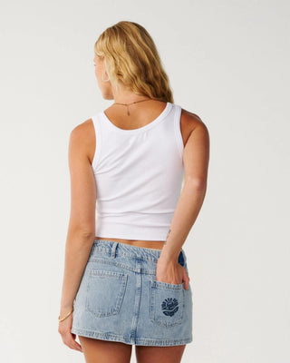 Rip Curl Women's Aggie Hipster Mini Skirt - Vintage Blue