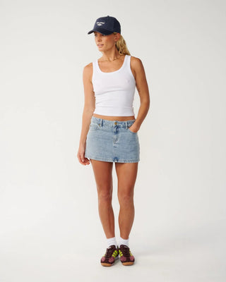 Rip Curl Women's Aggie Hipster Mini Skirt - Vintage Blue