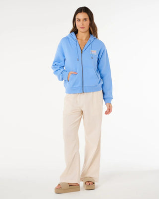 Rip Curl Women's Aloha Zip Thru Hoodie - Cornflower Blue