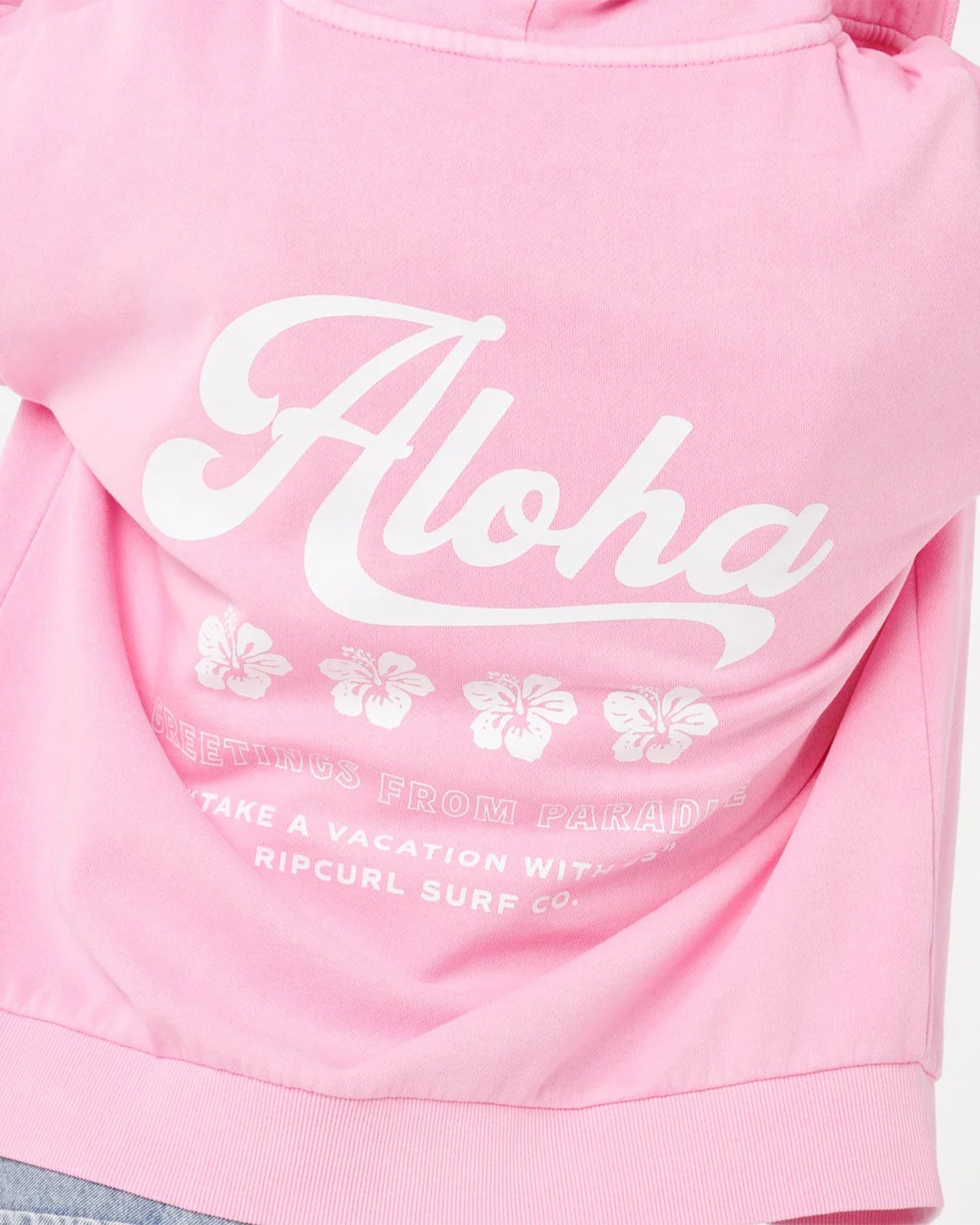 Rip Curl Women's Aloha Relaxed Zip Through - Pastel Pink