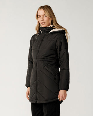 Rip Curl Anti-Series Anoeta Long Line Jacket - Washed Black