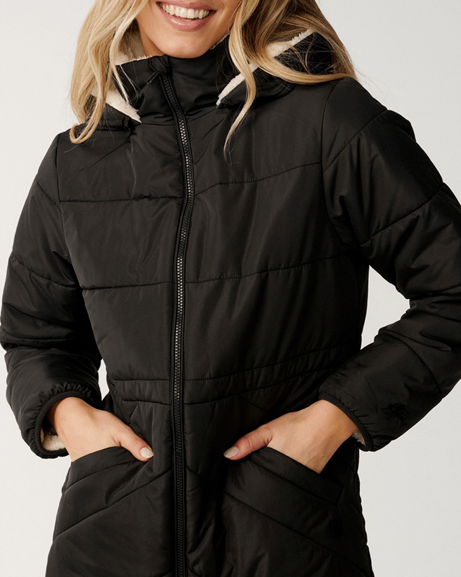 Rip Curl Anti-Series Anoeta Long Line Jacket - Washed Black