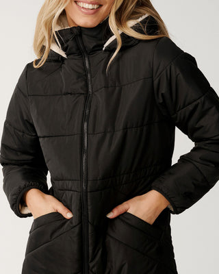 Rip Curl Anti-Series Anoeta Long Line Jacket - Washed Black