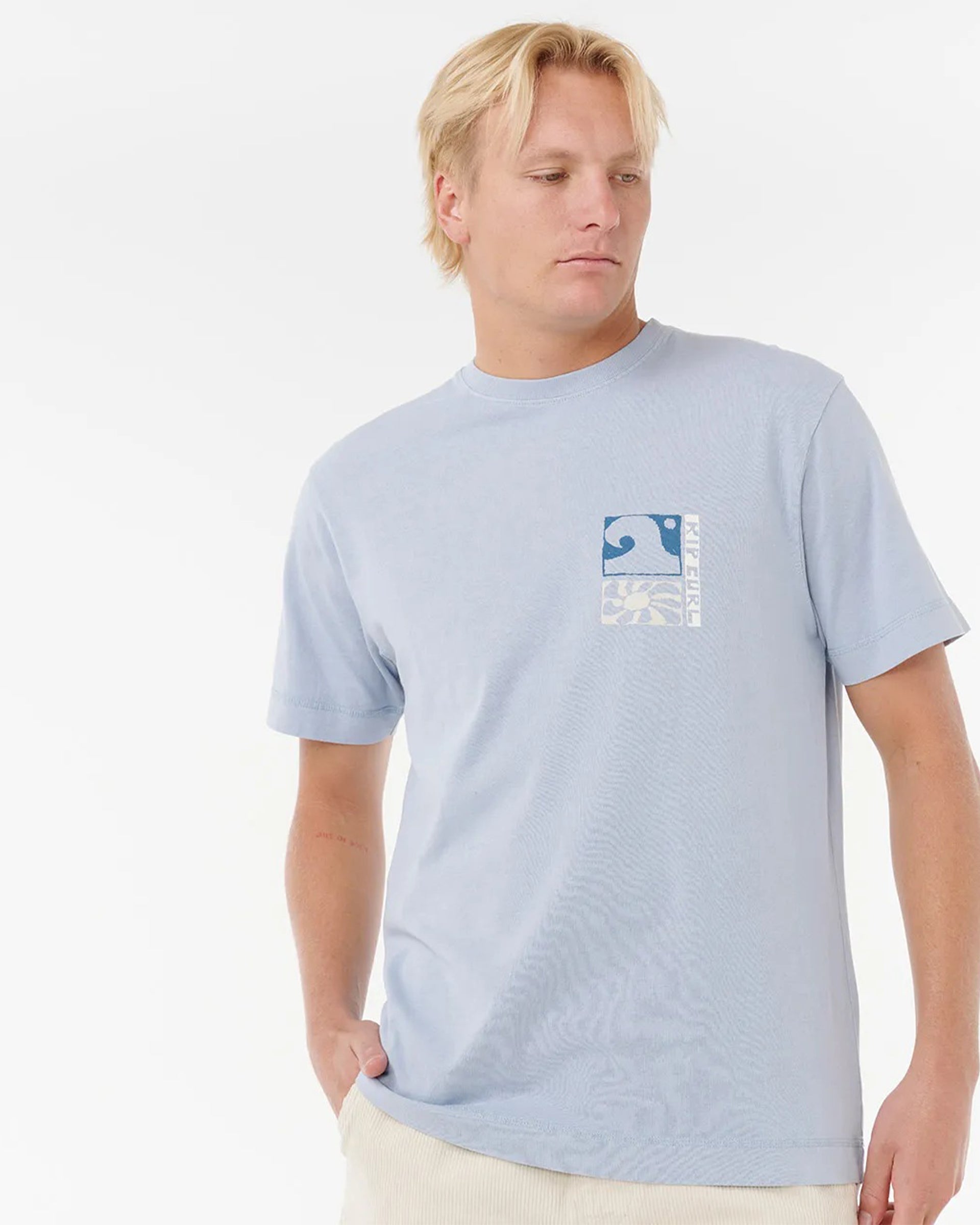 Rip Curl Artists of the Year Ty Williams Coastline S/S T-Shirt - Spray Blue