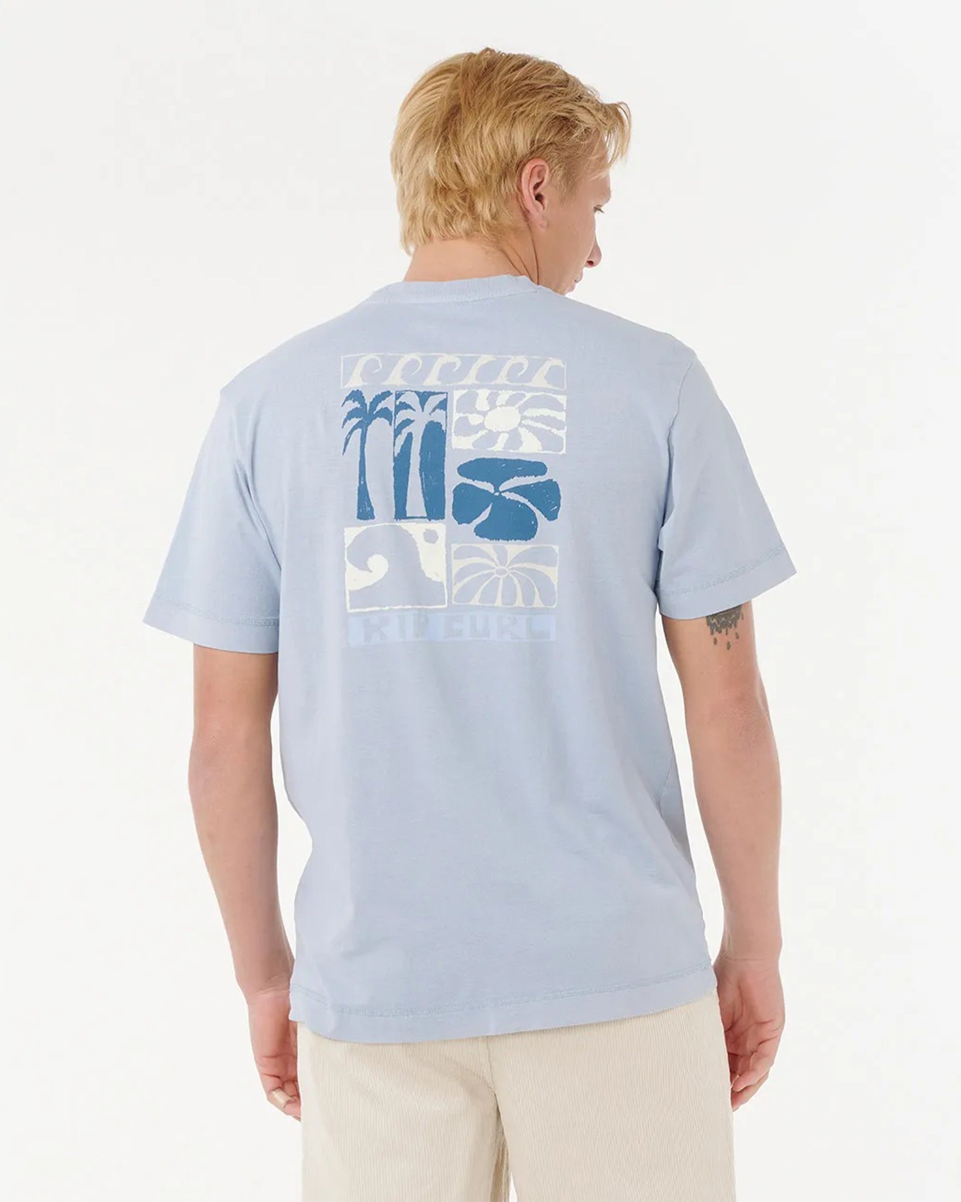 Rip Curl Artists of the Year Ty Williams Coastline S/S T-Shirt - Spray Blue
